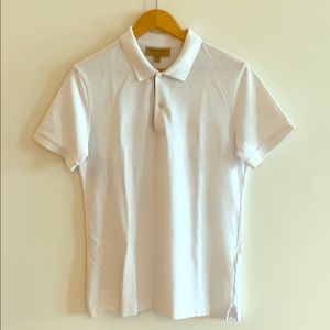 Burberry White Polo Shirt
